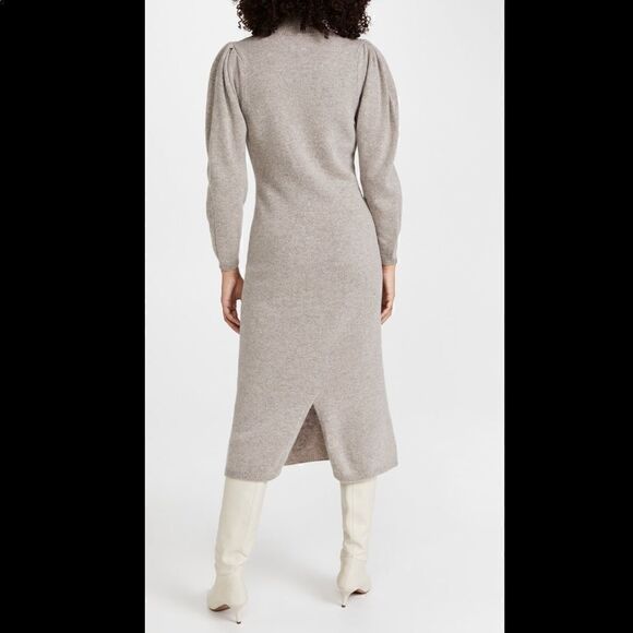 Ba&sh NWT Felicity Ballon Sleeve Mock Neck Wool blend Maxi Sweater Dress Small - Picture 13 of 14